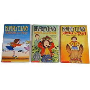 Beverly Cleary Set of 3 Ramona Scholastic Books for Kids
